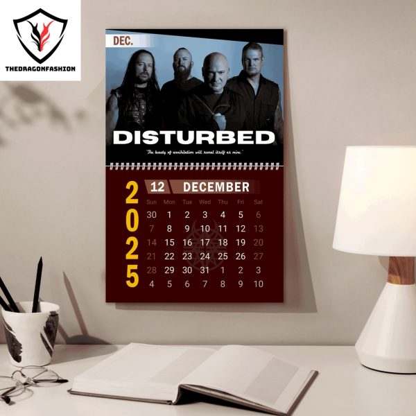 Disturbed Band New Year 2025 Calendar