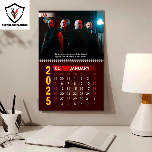 Disturbed Band New Year 2025 Calendar