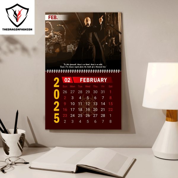 Disturbed Band New Year 2025 Calendar