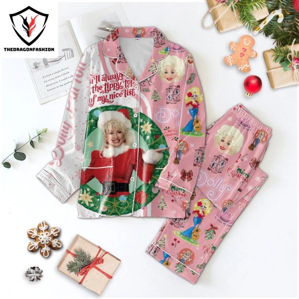 Dolly Parton Have A Holly Dolly Christmas Pajamas Set