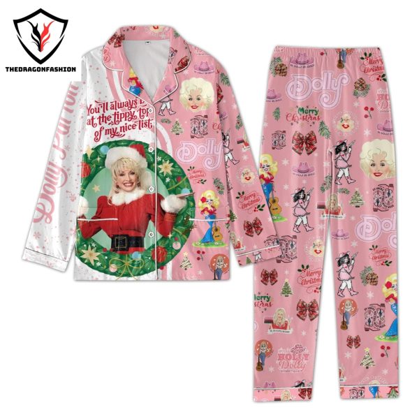 Dolly Parton Have A Holly Dolly Christmas Pajamas Set