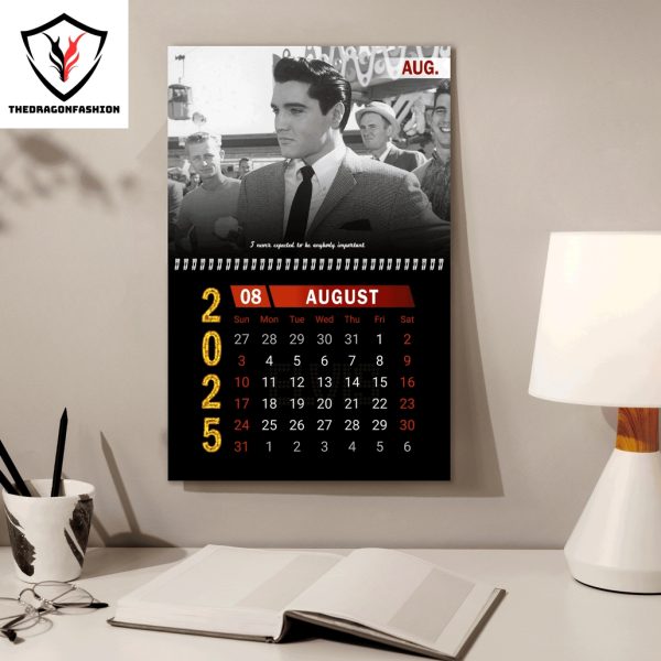 Elvis Presley Happy New Year 2025 Calendar