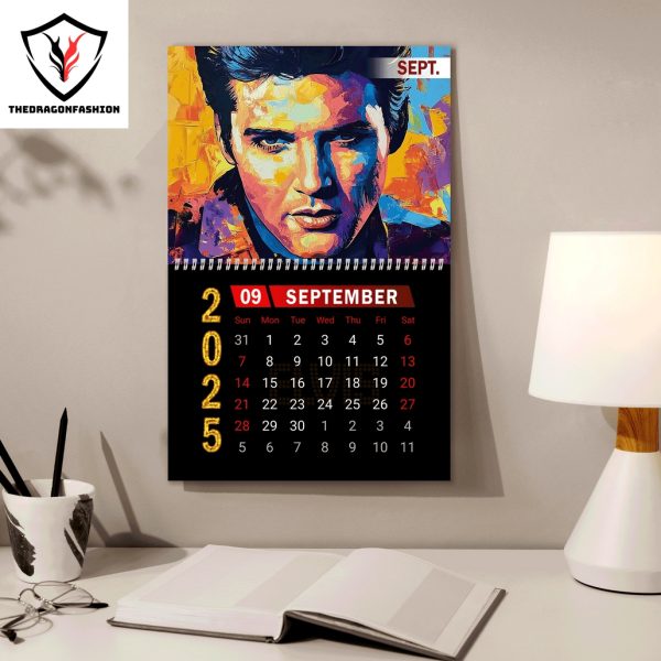 Elvis Presley Happy New Year 2025 Calendar