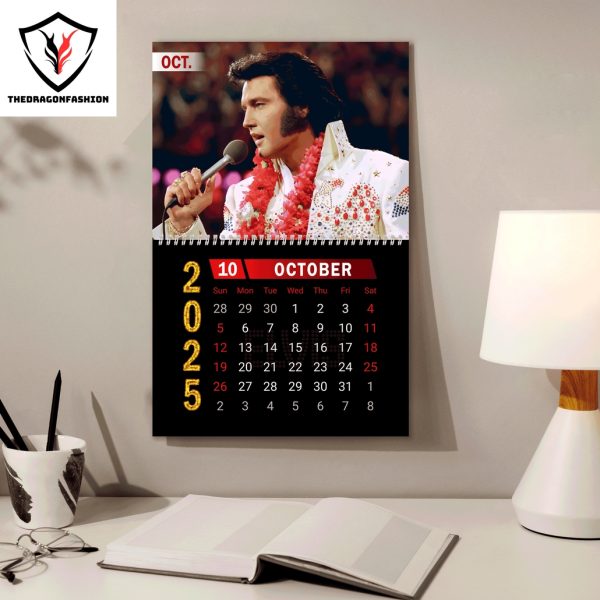 Elvis Presley Happy New Year 2025 Calendar