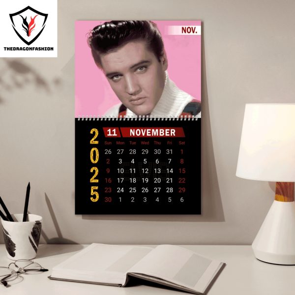 Elvis Presley Happy New Year 2025 Calendar