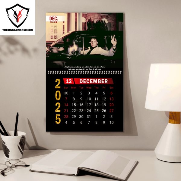 Elvis Presley Happy New Year 2025 Calendar