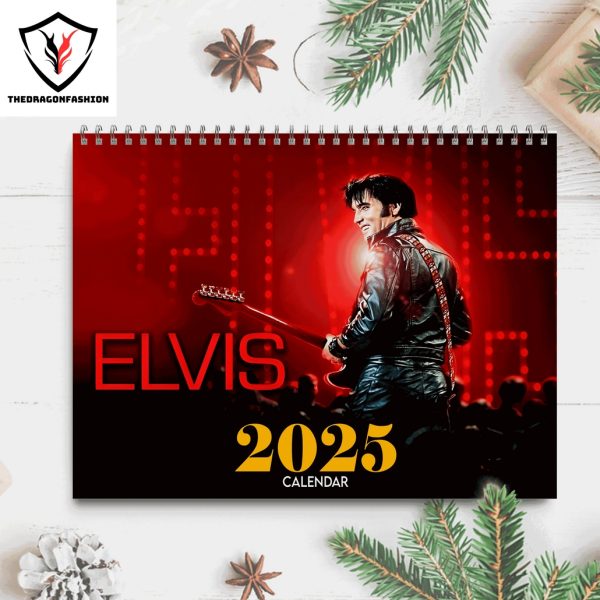 Elvis Presley Happy New Year 2025 Calendar