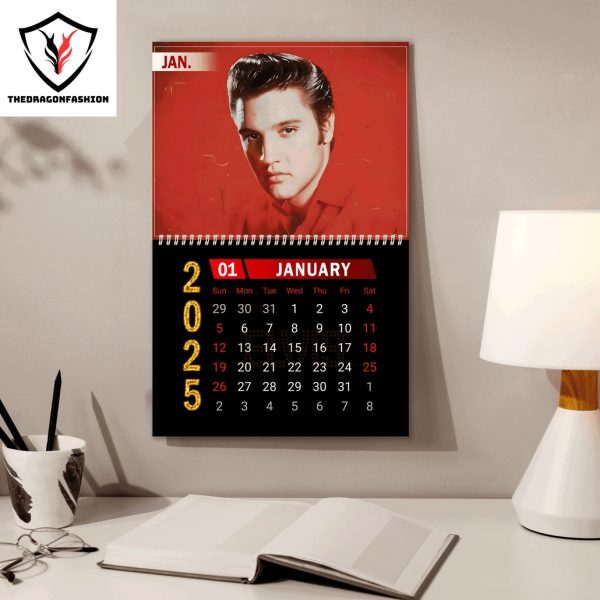 Elvis Presley Happy New Year 2025 Calendar