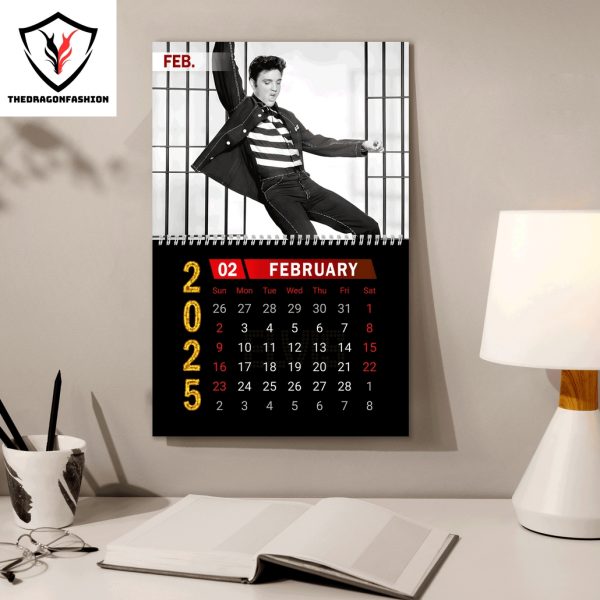 Elvis Presley Happy New Year 2025 Calendar