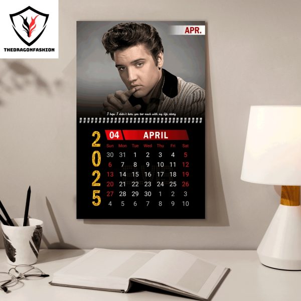 Elvis Presley Happy New Year 2025 Calendar