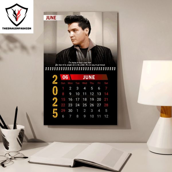 Elvis Presley Happy New Year 2025 Calendar