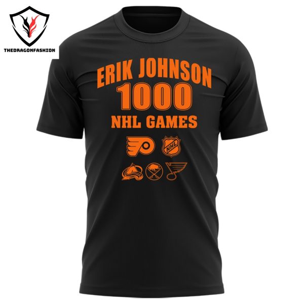 Erik Johnson 1000 Games Philadelphia Flyers Unisex T-Shirt