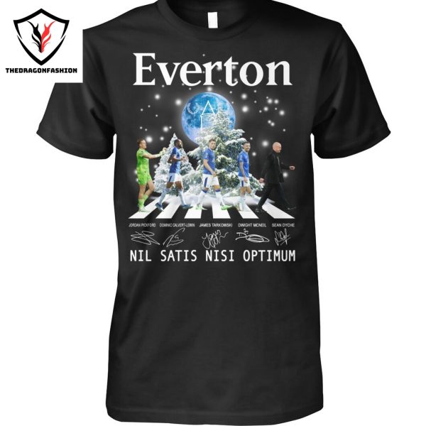 Everton Nil Satis Nisi Optimum Signature Unisex T-Shirt