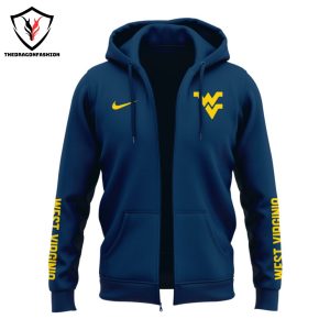 West Virginia Mountaineers Football Logo Zip Hoodie