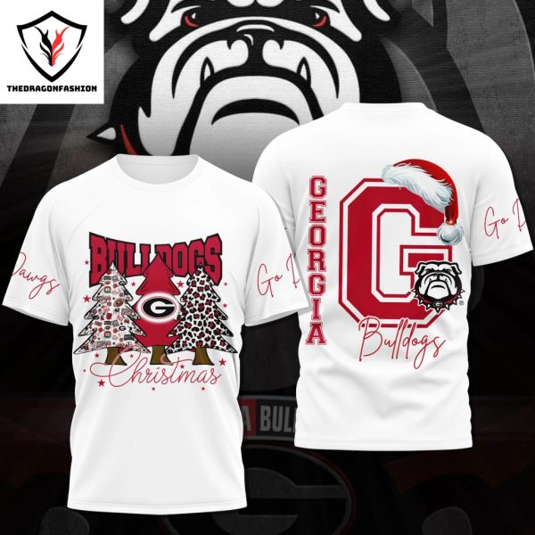 Georgia Bulldogs Christmas Go Dawgs 3D T-Shirt