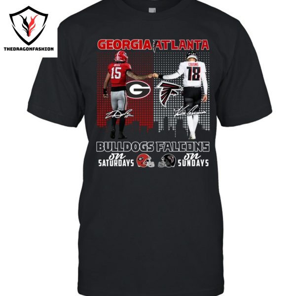 Georgia Bulldogs x Atlanta Falcons Signature Unisex T-Shirt