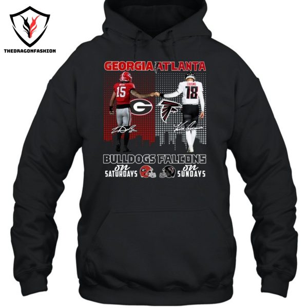 Georgia Bulldogs x Atlanta Falcons Signature Unisex T-Shirt