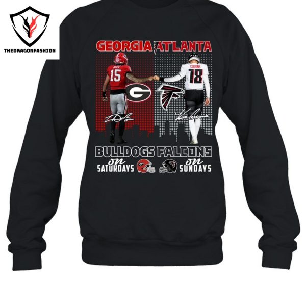 Georgia Bulldogs x Atlanta Falcons Signature Unisex T-Shirt