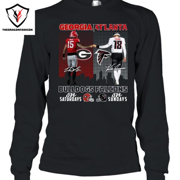 Georgia Bulldogs x Atlanta Falcons Signature Unisex T-Shirt