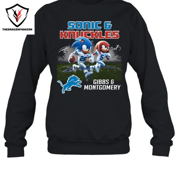 Gibbs And Montgomery Detroit Lions Signature Unisex T-Shirt