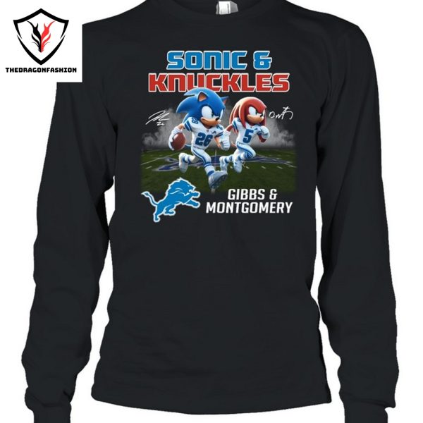 Gibbs And Montgomery Detroit Lions Signature Unisex T-Shirt