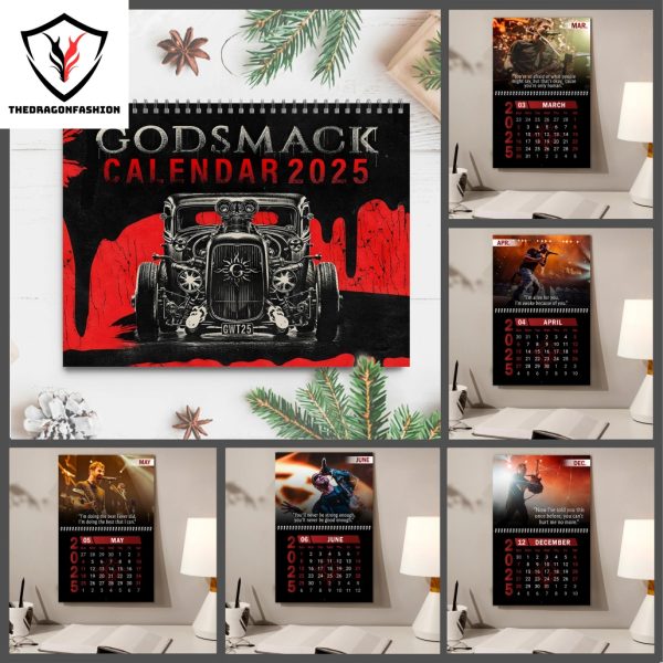 Godsmack Rock Band New Year 2025 Calendar