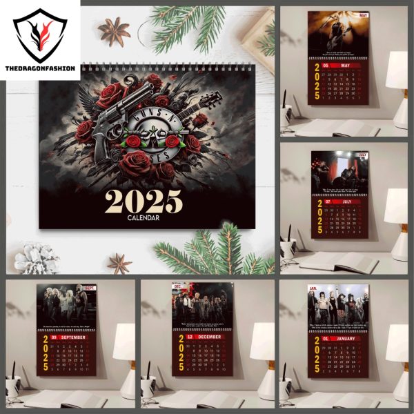 Guns N Roses New Year 2025 Calendar