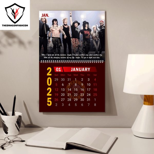 Guns N Roses New Year 2025 Calendar