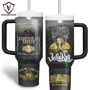 Jelly Roll Son Of A Sinner Tumbler With Handle And Straw