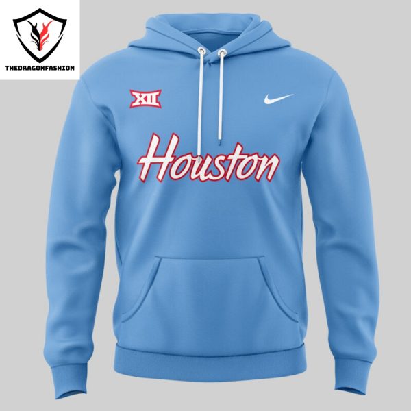 Houston Cougars Football Logo Hoodie – Blue