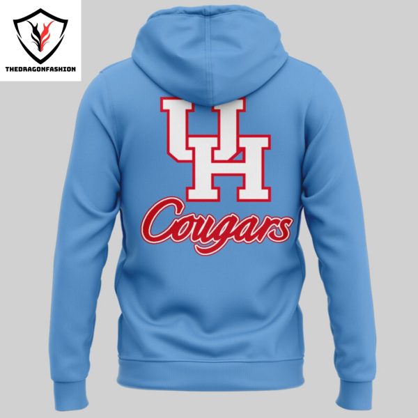 Houston Cougars Football Logo Hoodie – Blue