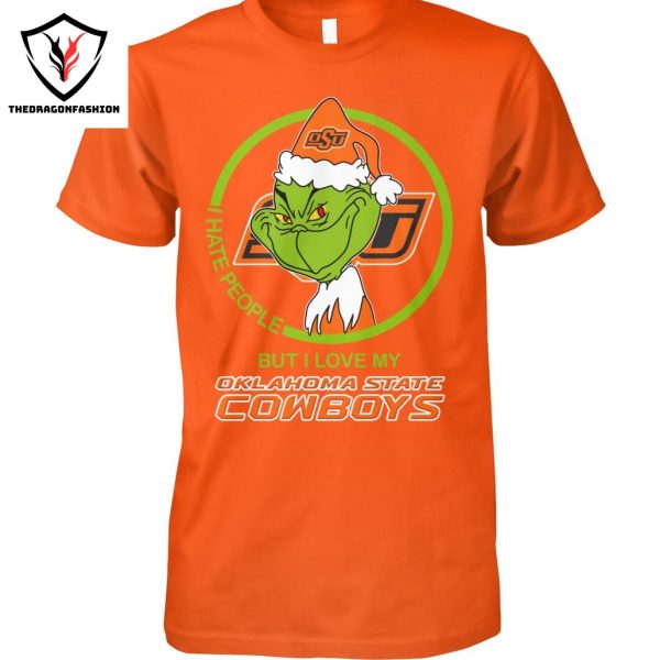 I Hate People But I Love Oklahoma State Cowboys Unisex T-Shirt