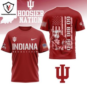 Indiana Hoosiers Pink Out Tackle Breast Go Big Red 3D T-Shirt – Pink