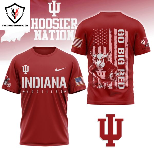 Indiana Hoosiers Go Big Red 3D T-Shirt