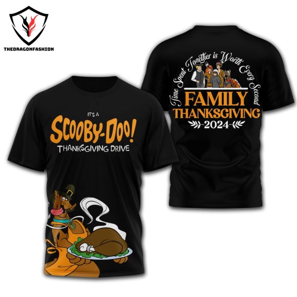 It A Scooby-Doo Thanksgiving Drive 3D T-Shirt – Black