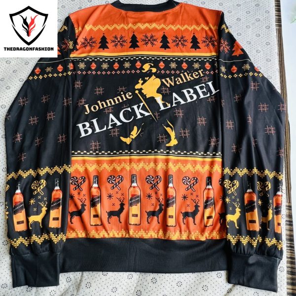 Johnnie Walker Black Label Knitted Ugly Christmas Sweater