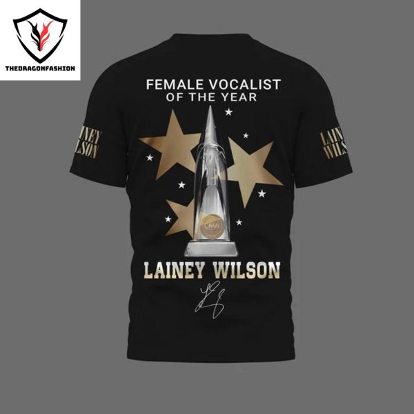 Lainey Wilson Female Vocalist Of The Year 58th CMA Awards Signature 3D T-Shirt