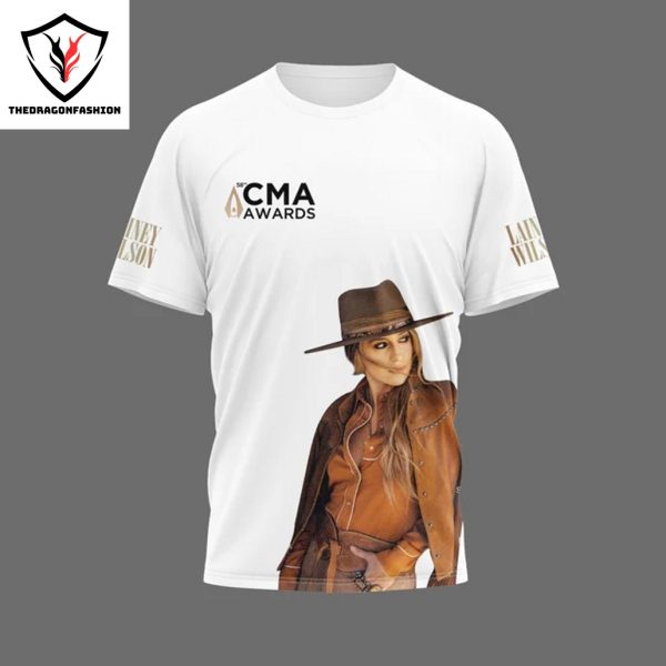 Lainey Wilson Female Vocalist Of The Year 58th CMA Awards Signature 3D T-Shirt – White