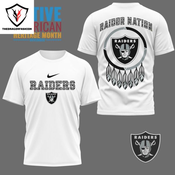 Las Vegas Raiders Native American Heritage Month – Raider Nation 3D T-Shirt