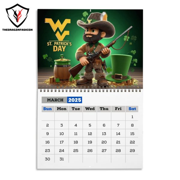 Let Go West Virginia Mountaineers 2025 Calendar