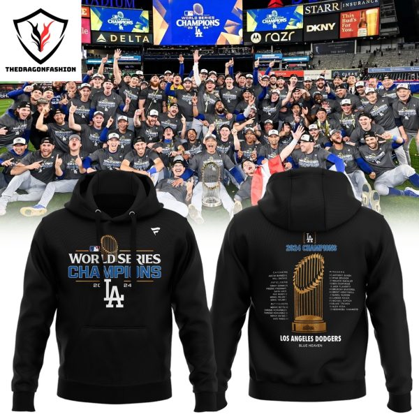 Los Angeles Dodgers 2024 World Series Champions Blue Heaven Hoodie