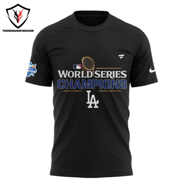 Los Angeles Dodgers World Champions 2024 3D T-Shirt – Black