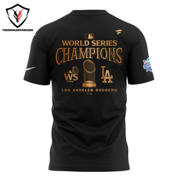 Los Angeles Dodgers World Champions 2024 3D T-Shirt – Black