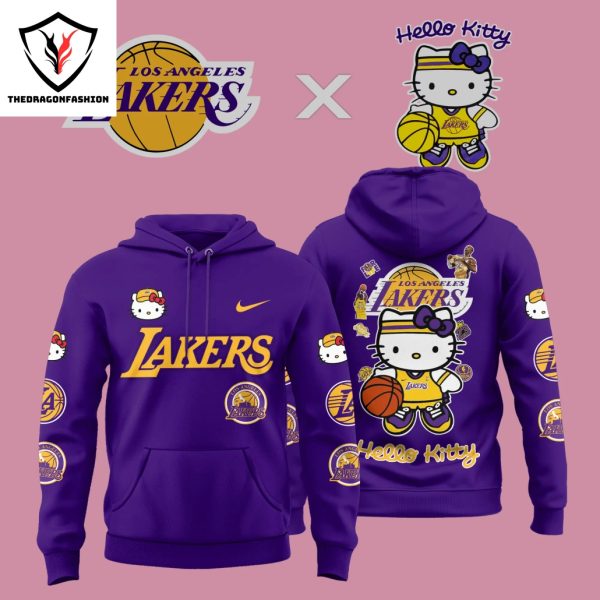 Los Angeles Lakers X Hello Kitty 2024-2025 Season Design Hoodie