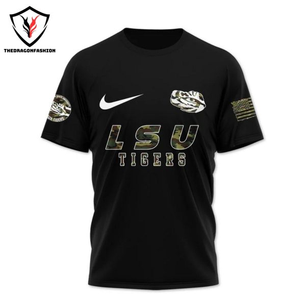 LSU Tigers – Geaux Tigers 3D T-Shirt – Black