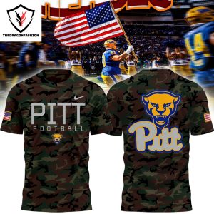 2024 Military Appreciation Pittsburgh Panthers Football 3D T-Shirt