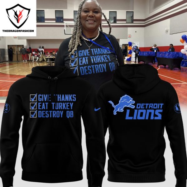 Mama Reader Detroit Lions Hoodie – Black