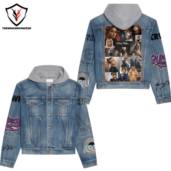 Mary J Blige Rock & Roll Hall Of Fame Signature Hooded Denim Jacket