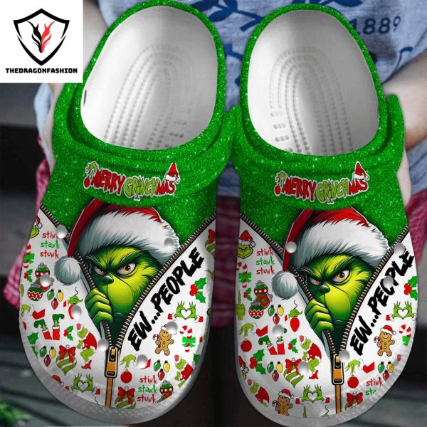 Merry Grinchmas Ew People Crocs