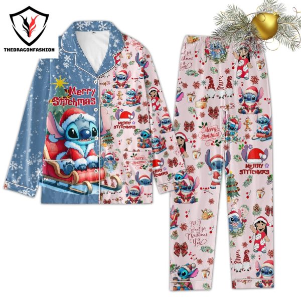 Merry Stitchmas All I Want For Christmas Is You Pajamas Set